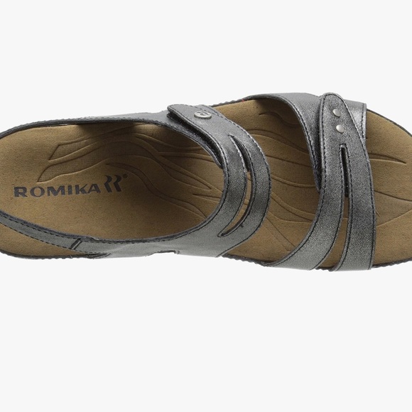 Romika Fidschi 43 Dress Sandal Silver Size 38 - Picture 11 of 12